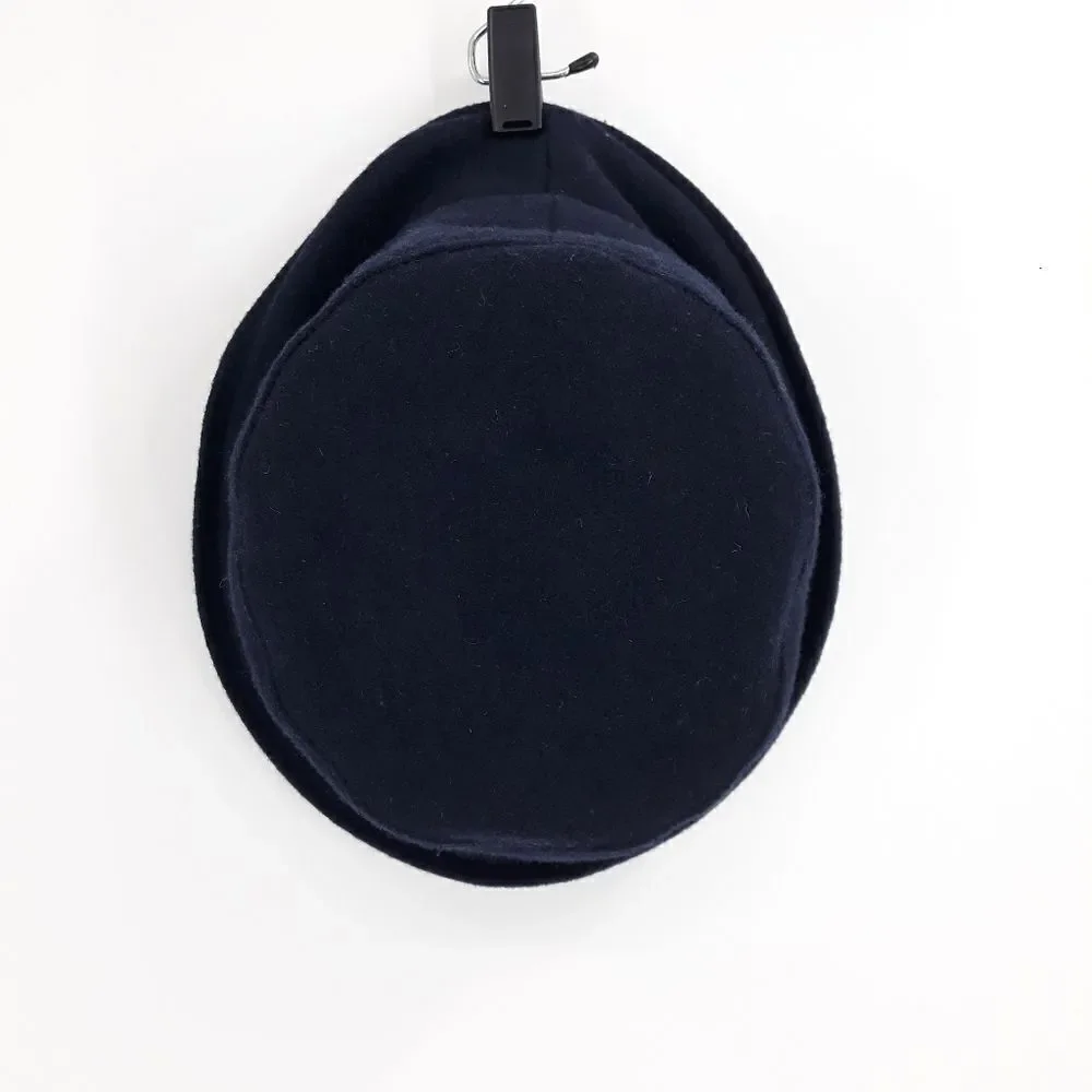 Vintage London Fog Hat Wool Bowler Top Hat Navy Made In USA One Size‎ - Picture 3 of 11